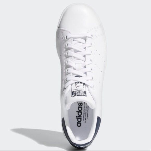 ✅Adidas Stan Smith Core White New Navy - Picture 2 of 4